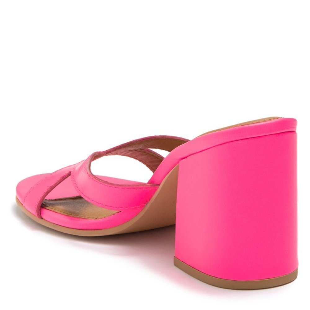 NEW  Free People Charlie Neon Pink V-Heel Sandals - Picture 2 of 9